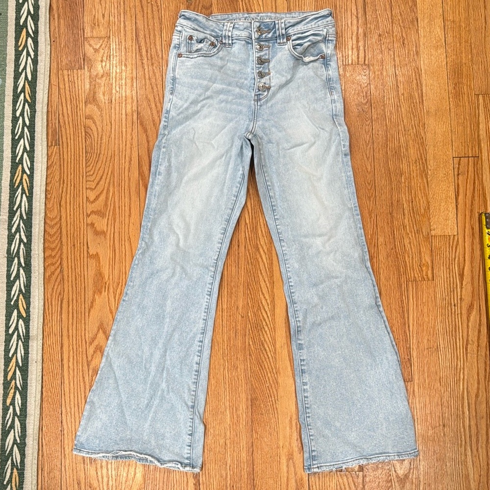AE Super Hi-Rise Stretch Flare Size 8